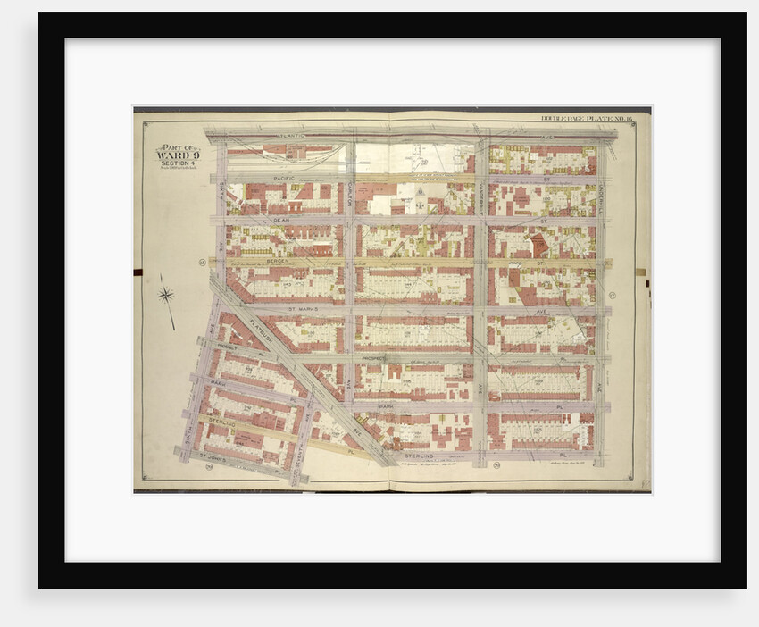 Map bounded by Atlantic Ave., Underhill Ave., Sterling PL., St. John PL; IncludingFlatbush Ave., 7th Ave, 6th Ave., New York by Anonymous