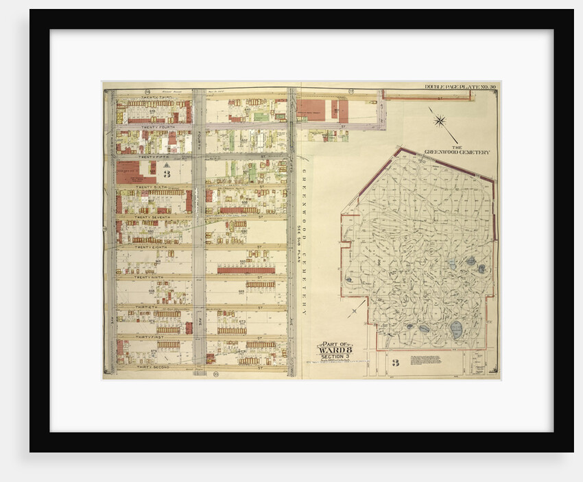 Map bounded by Fort Hamilton Ave., 37th St., 7th Ave., 36th St., New York by Anonymous