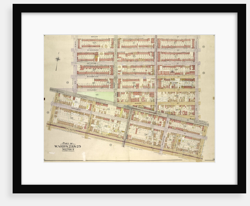 Map bounded by Macon St., Patchen Ave., Buffalo Ave; IncludingAtlantic Ave., Troy Ave., Fulton St., Lewis Ave., New York by Anonymous