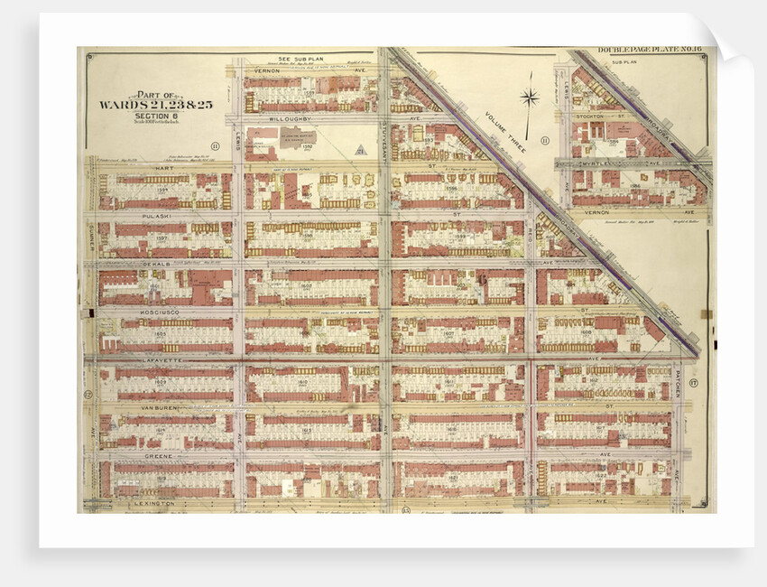 Map bounded by Broadway, Vernon Av., New York by Anonymous