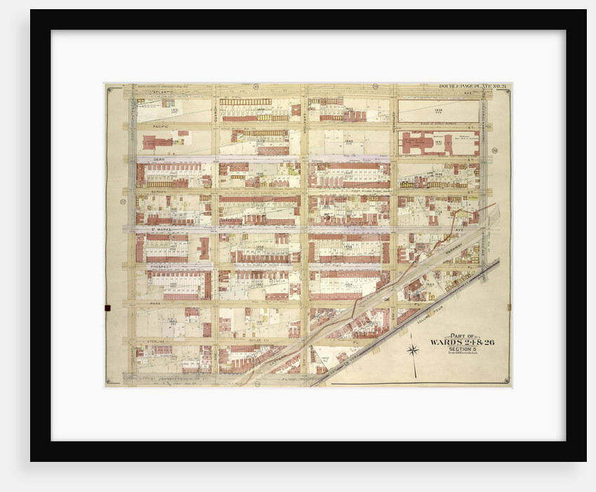 Map bounded by Atlantic Ave., Rockaway Ave., East New York Ave; IncludingSt. Johns PL. Douglass St., Ralph Ave., New York by Anonymous