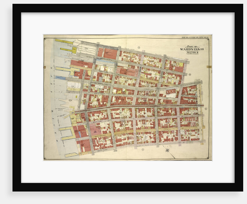 Map bounded by North Fifth St., Roebling St; IncludingSouth Third St., East River, New York by Anonymous