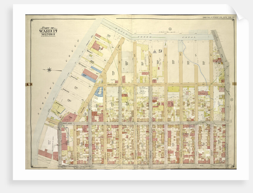 Map bounded by Whale Creek Canal, Greenpoint Ave; IncludingManhattan Ave., Ash St., Newtown Creek, New York by Anonymous