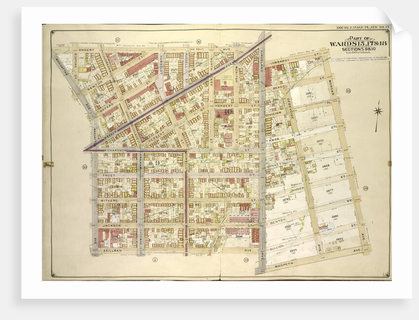 Map bounded by Engert Ave. Van Pelt Ave., Morgan Ave; Including Maspeth Ave., Skillman Ave., Manhattan Ave., New York by Anonymous