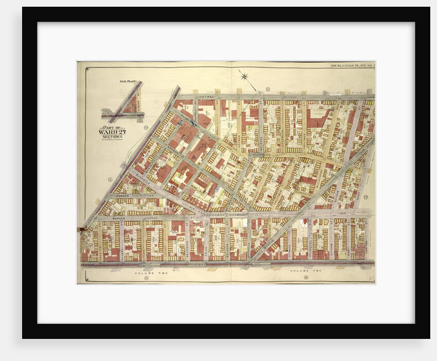 Map bounded by Flushing Ave., Broadway, Sumner Pl., New York by Anonymous