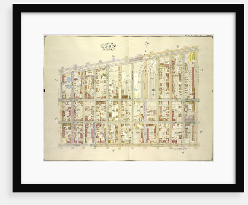 Map bounded by Atlantic Ave., Fountain Ave; Including Pitkin Ave., Ashford St., New York by Anonymous