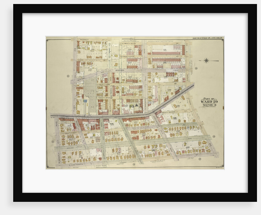 Map bounded by Prospect St., E 26th St., Avenue D, Ditmas Ave. Avenue E; Including E. 19th St., Albemarle Road Avenue A, Flatbush Ave., Tilden Ave., New York by Anonymous