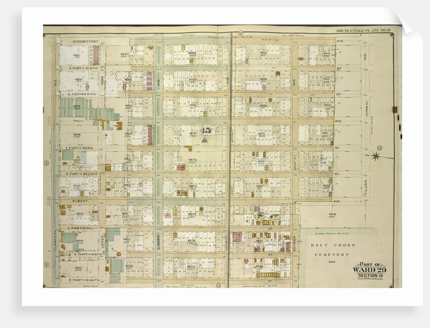 Map bounded by Schenectady Ave., Tilden Ave. Vernon Ave; Including Snyder Ave., E. 38th St., Clarkson Ave., New York by Anonymous