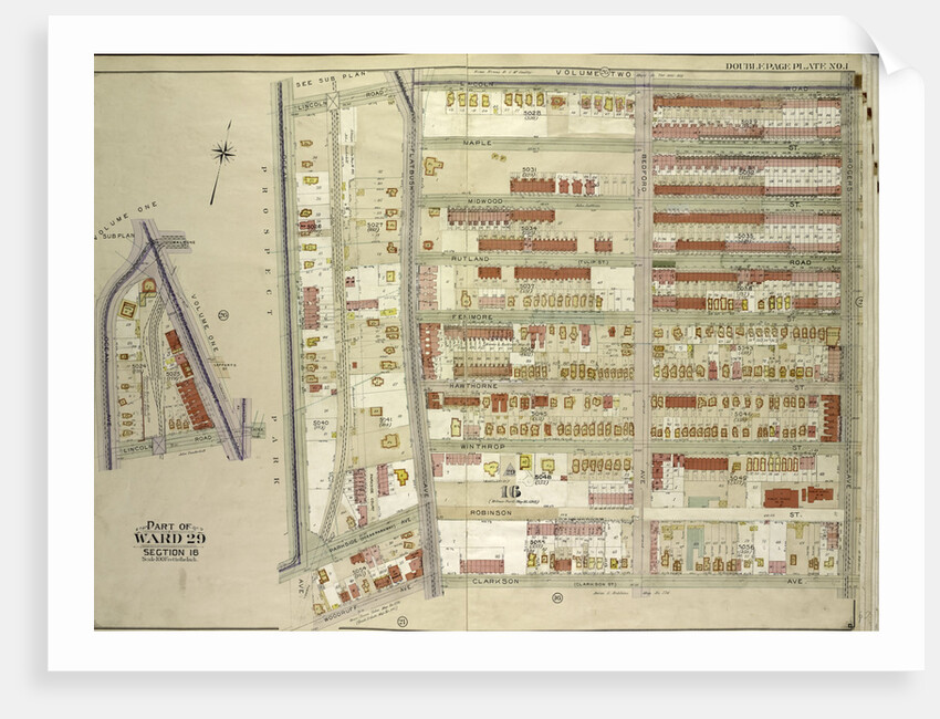 Map bounded by Flatbush Ave., Lincoln Road, Ocean Ave., New York by Anonymous