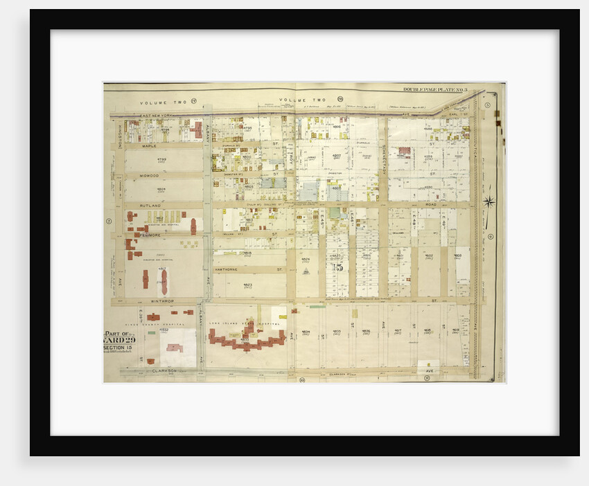 Map bounded by East New York Ave., Utica Ave., Clarkson Ave; Including Albany Ave., Winthrop St., Kingston Ave., New York by Anonymous