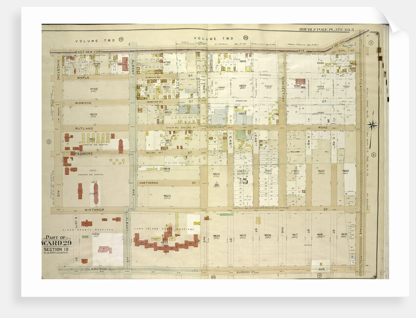Map bounded by East New York Ave., Utica Ave., Clarkson Ave; Including Albany Ave., Winthrop St., Kingston Ave., New York by Anonymous