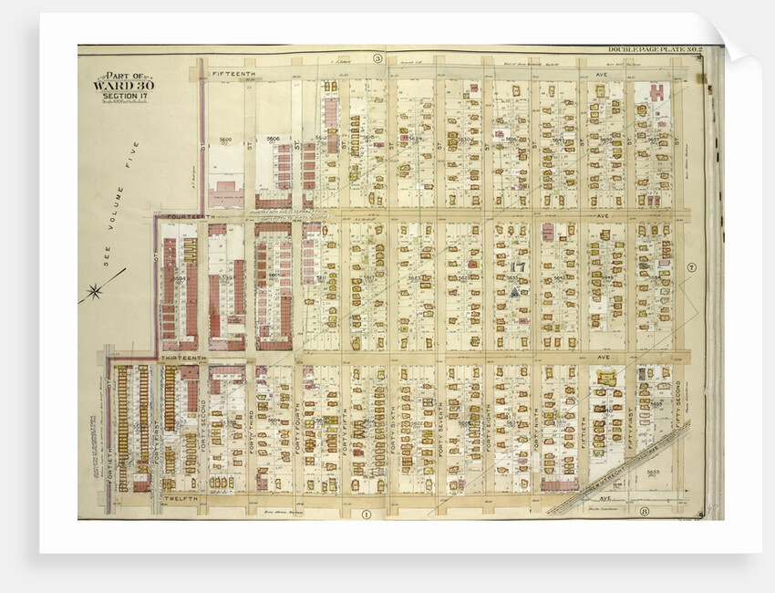 Map bounded by 15th Ave., 42nd St., New Utrecht Ave., 12th Ave; Including 40th St., 13th Ave., 41st St., 42nd St., 14th Ave., New York by Anonymous