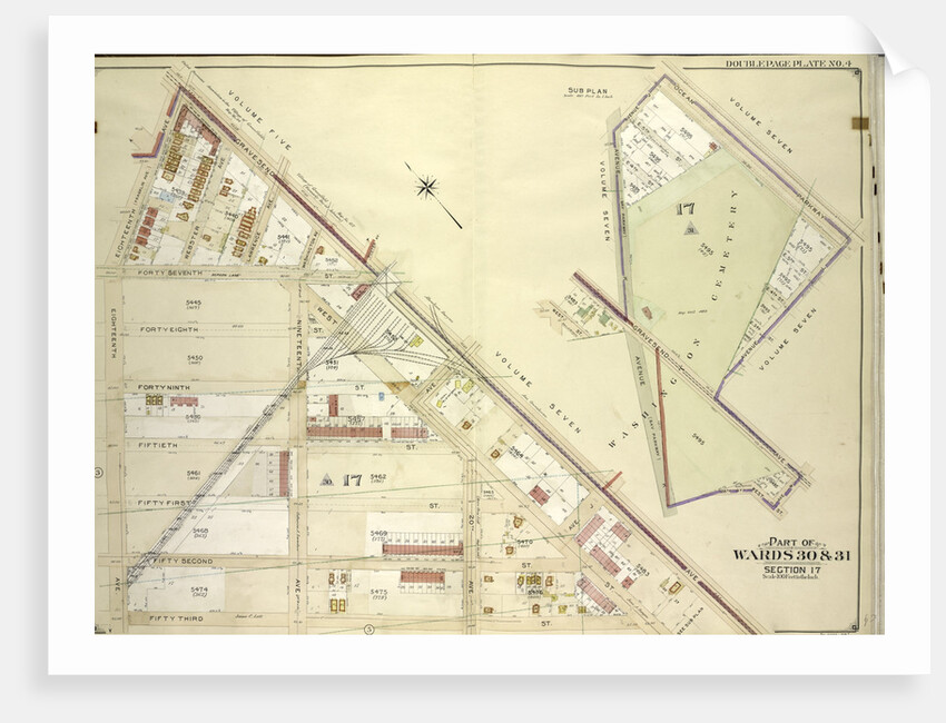 Map bounded by Ocean Parkway, Avenue L, Avenue M, West St; Including 58th St., Avenue K., New York by Anonymous