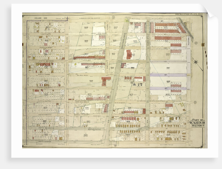 Map bounded by 49th St., 12th Ave; Including 58th St., 8th Ave., New York by Anonymous