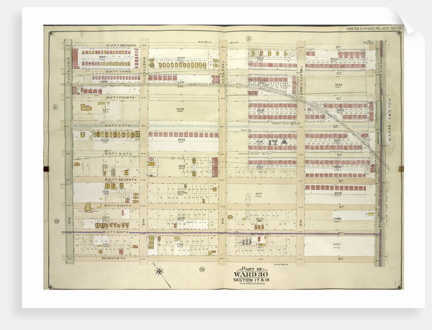 Map bounded by 62nd St., 22nd Ave; Including 70th St., 18th Ave., New York by Anonymous