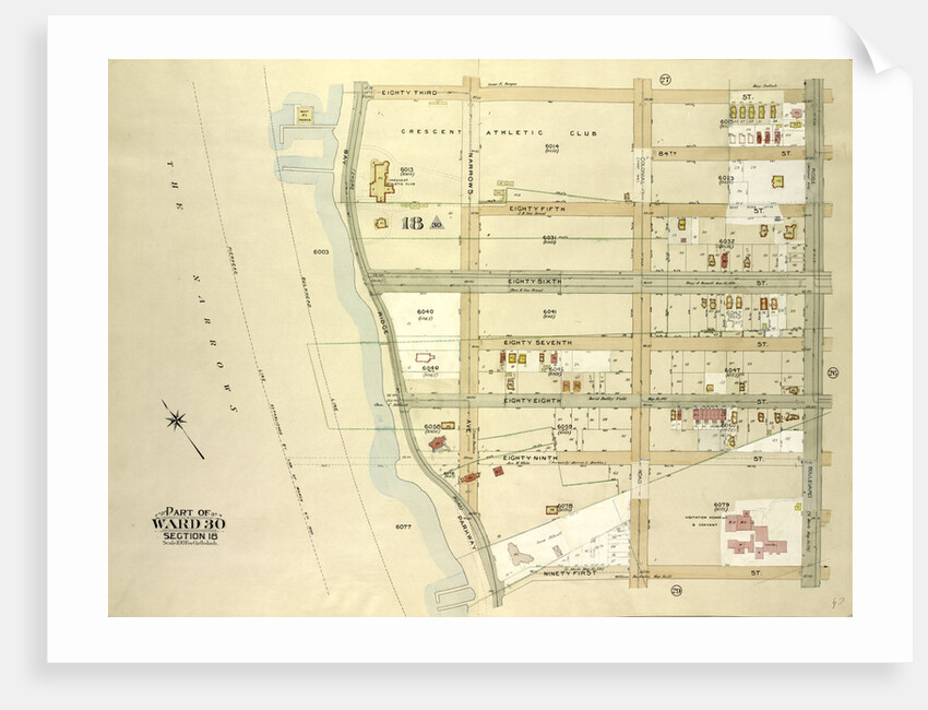 Map bounded by 83rd St., Ridge Blvd., 91st St., Bay Ridge Parkway, New York by Anonymous