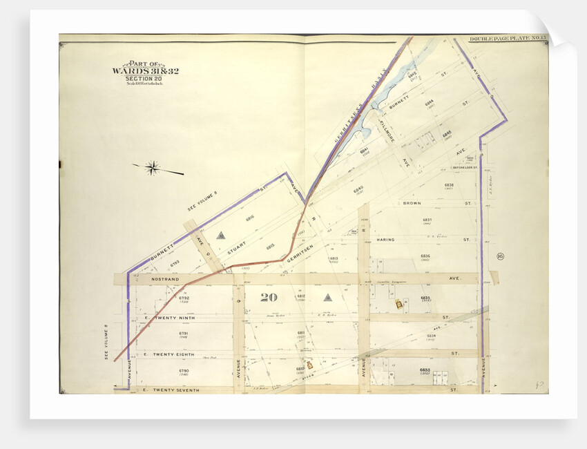 Map bounded by Burnett St., Avenue S; Including E. 27th St., Avenue P., New York by Anonymous