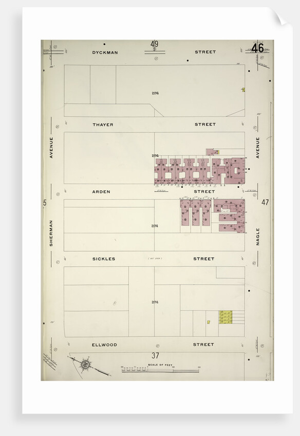 Map bounded by Dyckman St., Nagle Ave., Ellwood St., Sherman Ave., New York by Anonymous