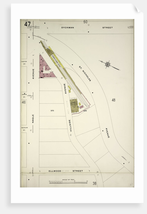 Map bounded by Dyckman St., St. Nicholas Ave., Ellwood St., Nagle Ave., New York by Anonymous