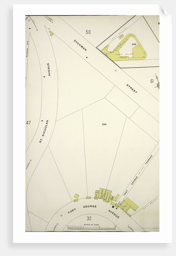 Map bounded by Dyckman St., Fort George Ave., New York by Anonymous