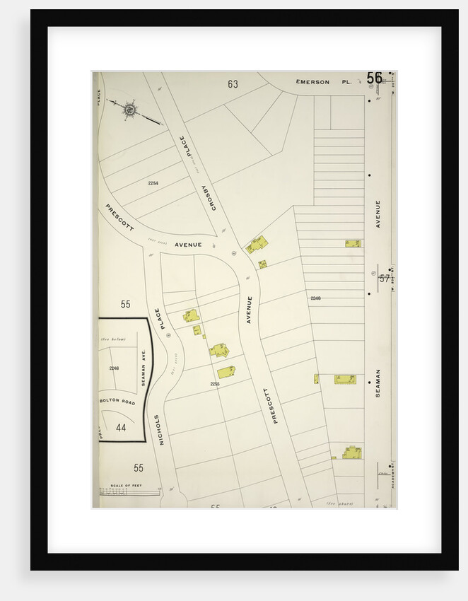 Map bounded by Emerson Pl., Seaman Ave., Nicholas Place, New York by Anonymous