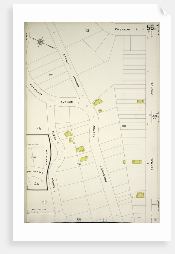 Map bounded by Emerson Pl., Seaman Ave., Nicholas Place, New York by Anonymous