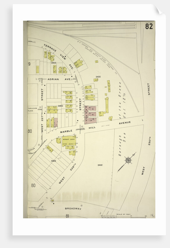 Map bounded by W. 230th St., Broadway, W. 227th St., New York by Anonymous