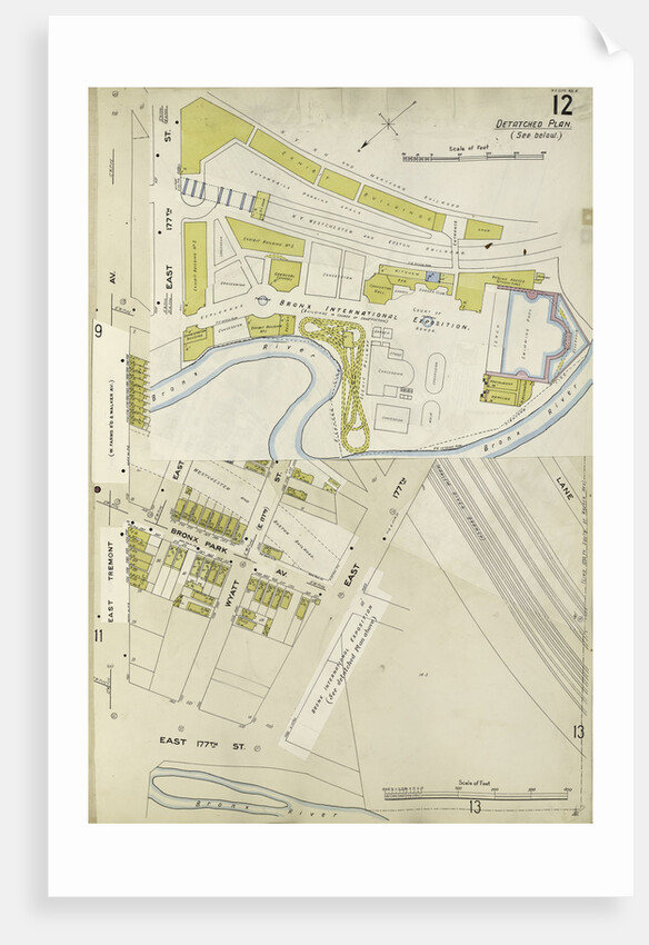 Map bounded by Bronx International Exposition, E. 177th St., East Tremont Ave., New York by Anonymous