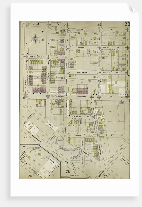 Map bounded by Glebe Ave., St. Peter's St., Seabury Ave., Waterbury Ave., Glover St., New York by Anonymous