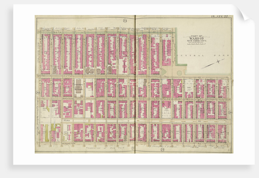Map bounded by 6th Ave., E. 64th St., Lexington Ave., E. 47th St., New York by Anonymous