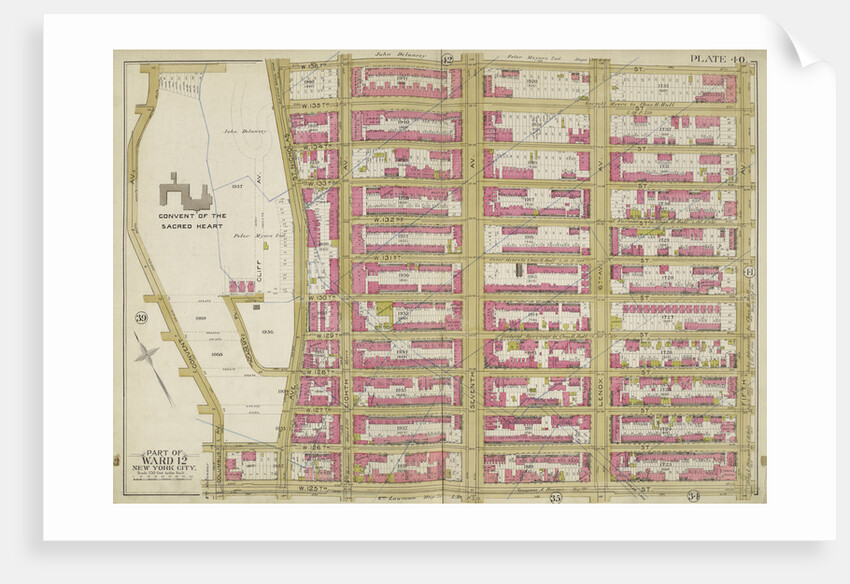 Map bounded by W. 136th St., 5th Ave., W. 125th St., Convent Ave., New York by Anonymous