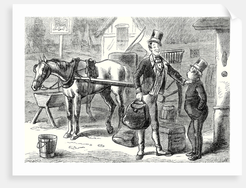 Pickwick Papers Sam Looked at the Fat Boy with Great Astonishment But Without Saying a Word by Anonymous