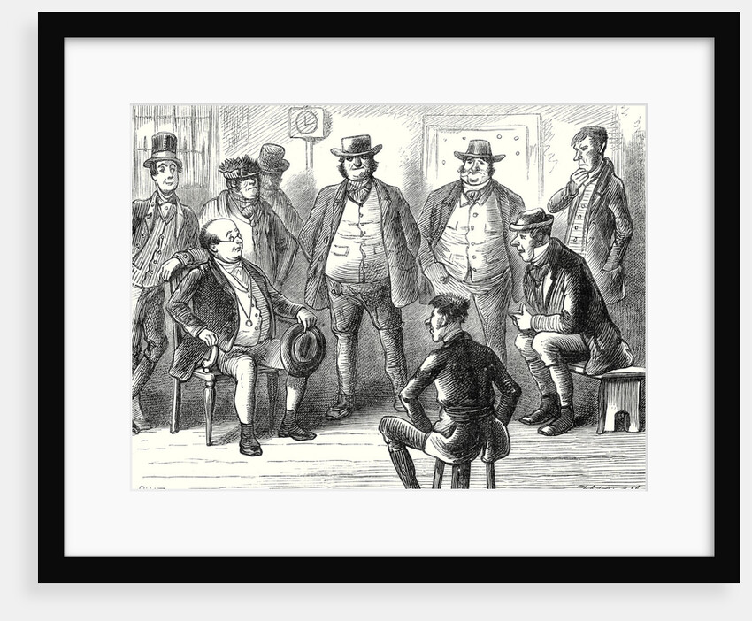 Pickwick Papers Mr. Pickwick Sitting for His Portrait by Anonymous