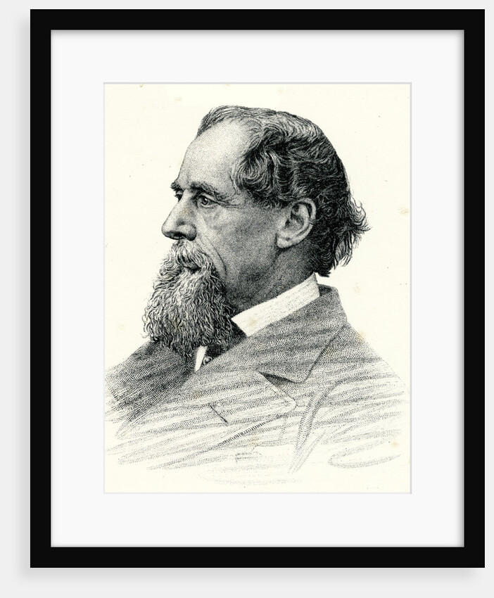 Portrait of Charles Dickens 1870 by Anonymous