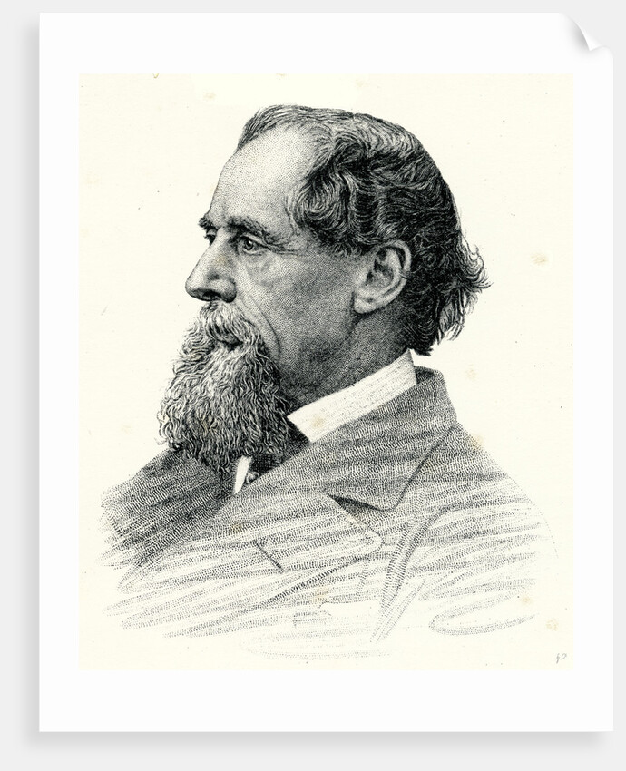 Portrait of Charles Dickens 1870 by Anonymous