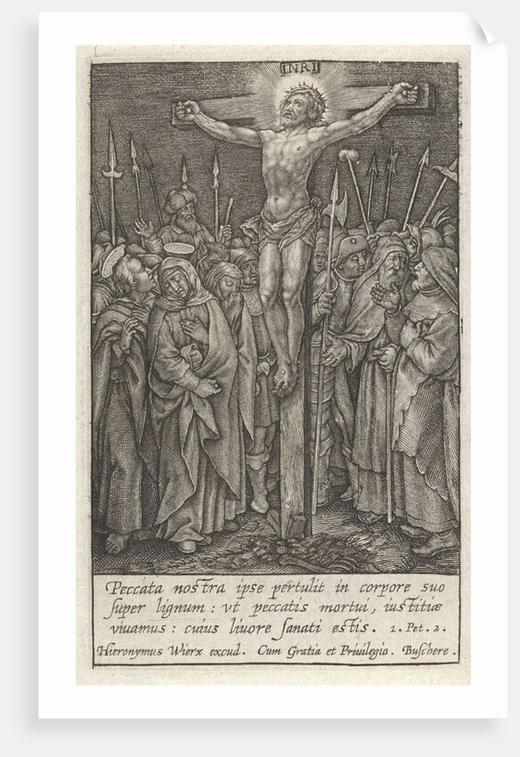 Christ on the cross by Hieronymus Wierix