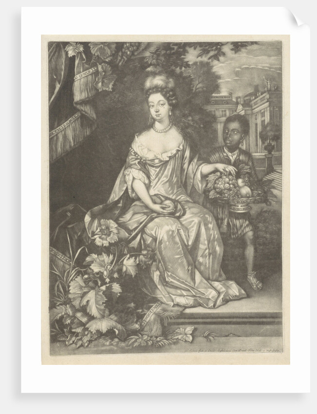 Portrait of Queen Mary II Stuart by Pieter Schenk I