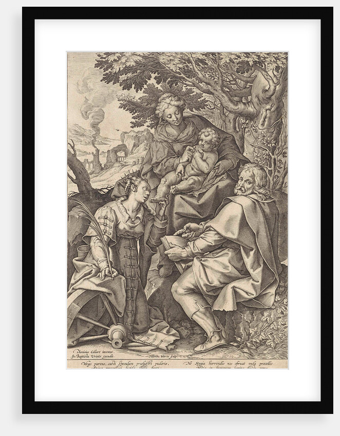 Holy Family, accompanied by Catherine of Alexandria by Johannes Baptista Vrints I