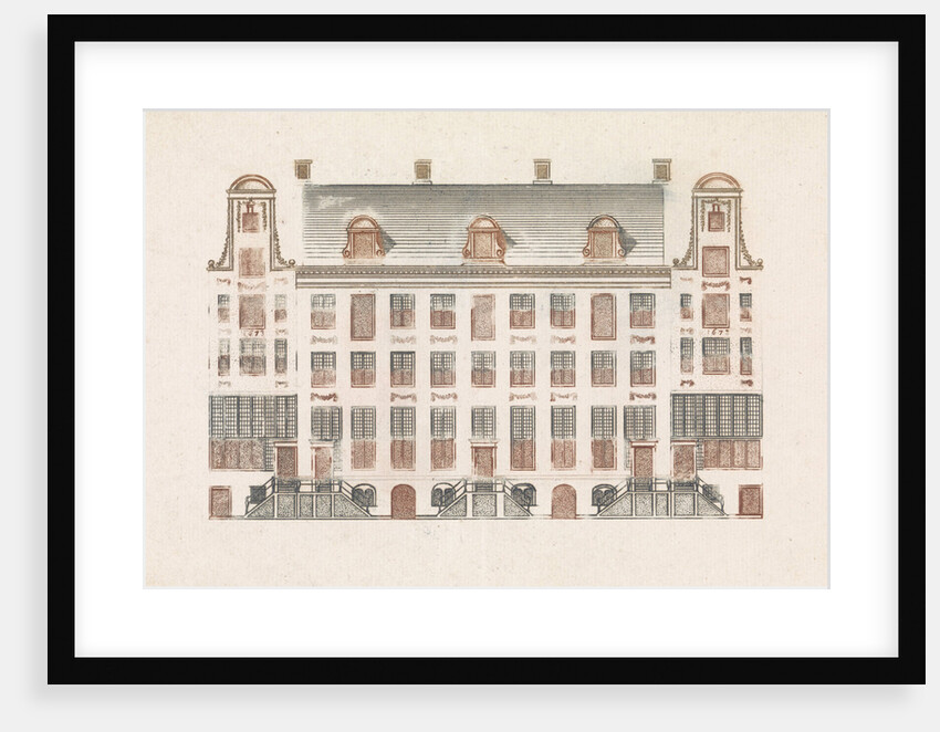 Amsterdam canal houses on the Keizersgracht 518-526 by Johan Teyler