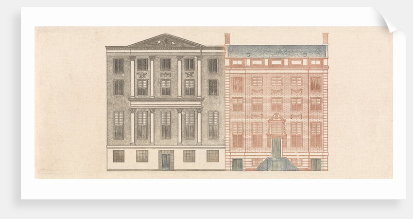 Amsterdam canal houses along the Herengracht 412 and 472 by Johan Teyler