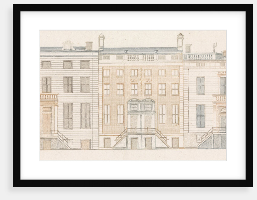 Amsterdam canal houses along the Herengracht 450-456 by Johan Teyler