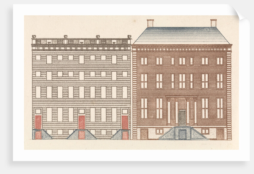 Amsterdam canal houses on the Keizersgracht 452 and 480-476 by Johan Teyler