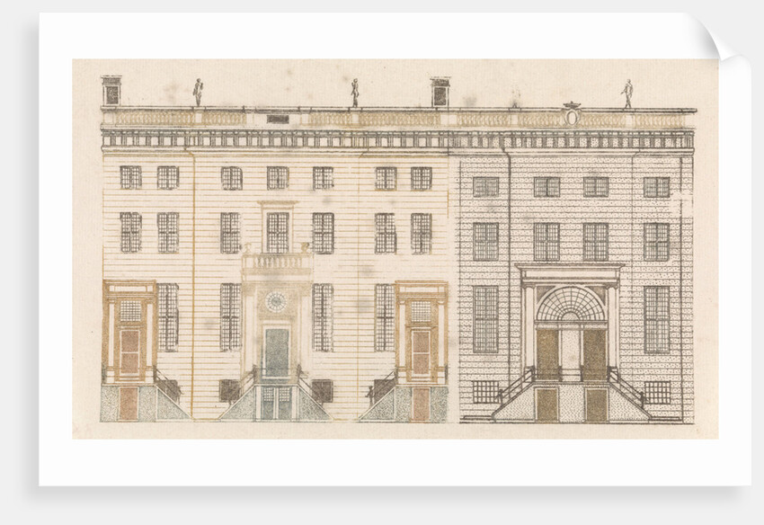 Amsterdam canal houses on the Keizersgracht 738-730 The Netherlands by Johan Teyler