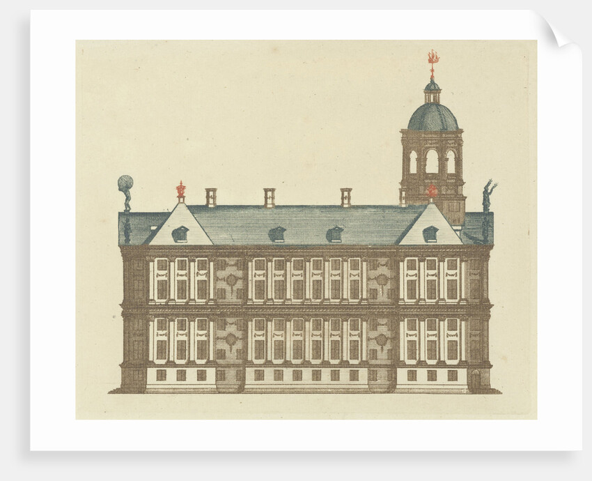 Side wall of the Town Hall in Amsterdam by Johan Teyler