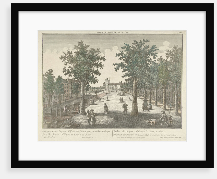 View of the Buitenhof in The Hague, The Netherlands by Georg Balthasar Probst