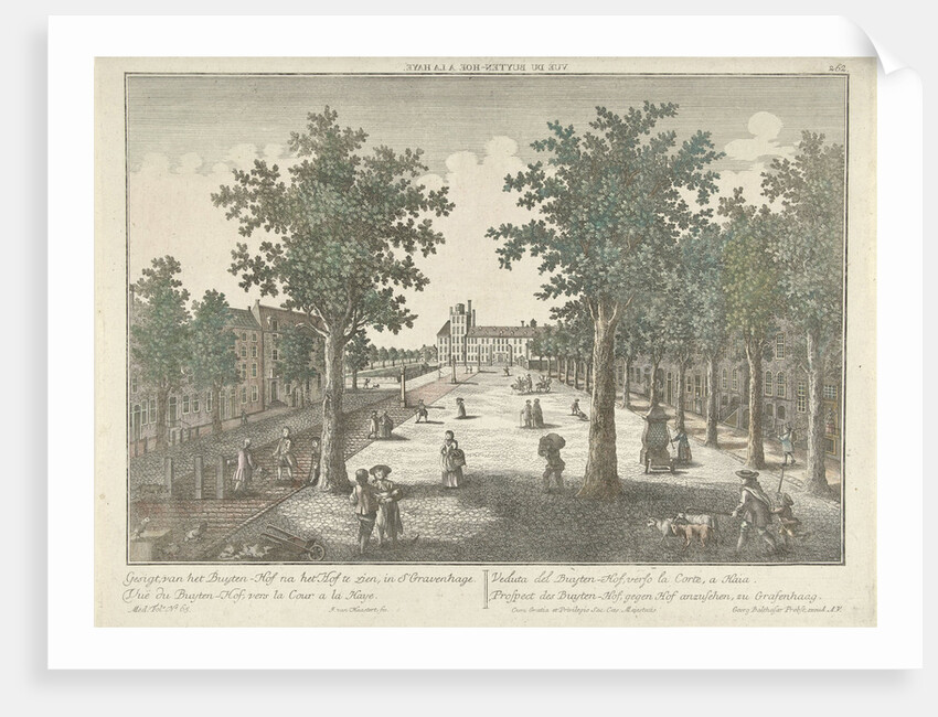 View of the Buitenhof in The Hague, The Netherlands by Georg Balthasar Probst