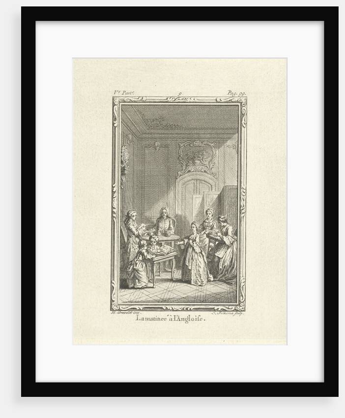 Company in an interior by Jacob Folkema