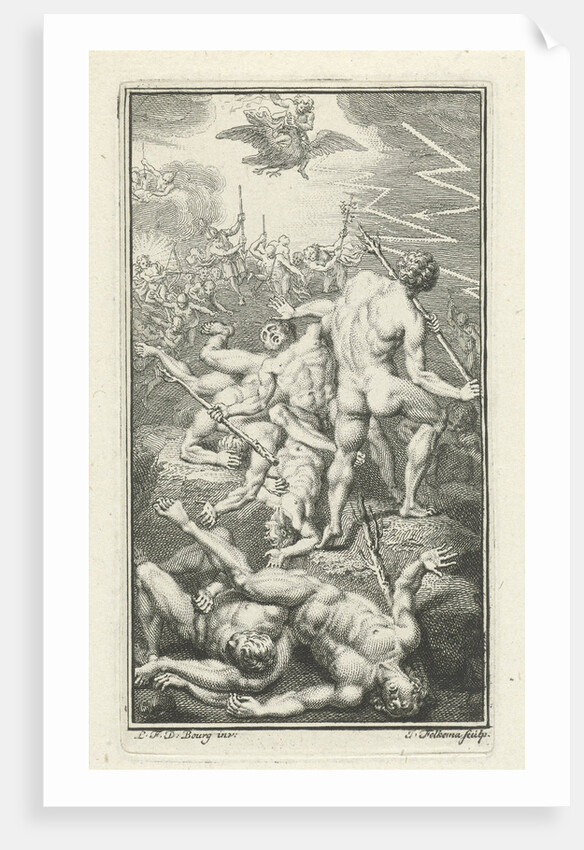 Battle of the gods and giants by Jacob Folkema