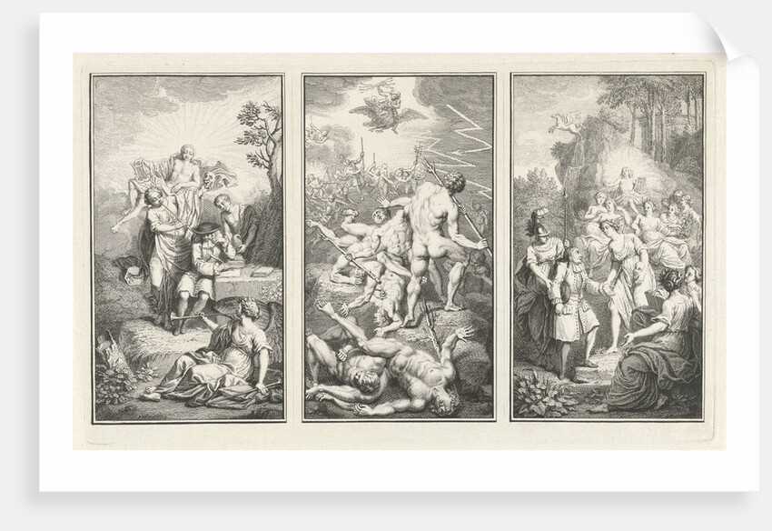 Mythological and allegorical scenes about the inspiration of the playwright Paul Scarron by Louis Fabritius Dubourg