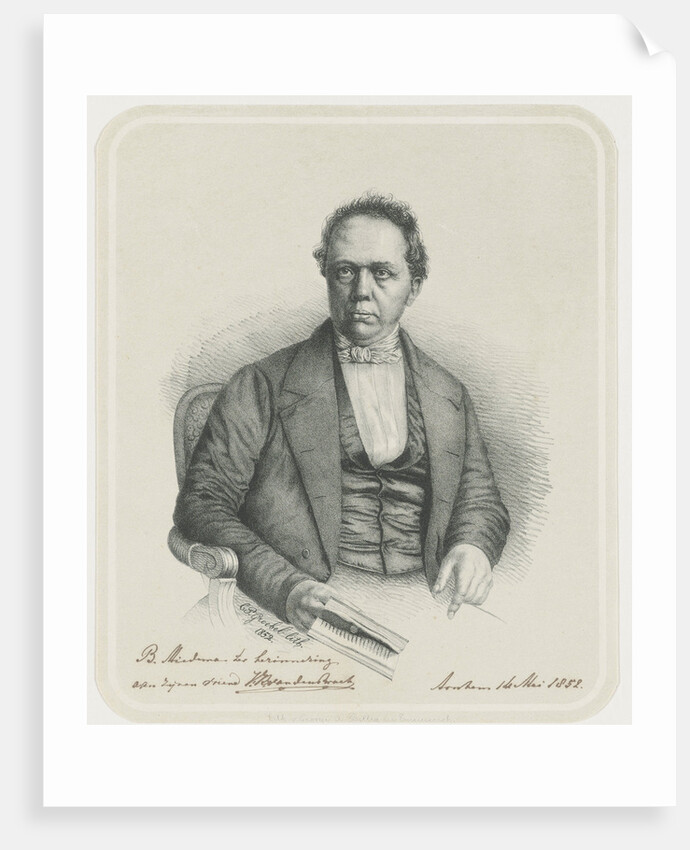 Portrait of J. K. v.d Pants by Cornelis Philippus Groebel Jr